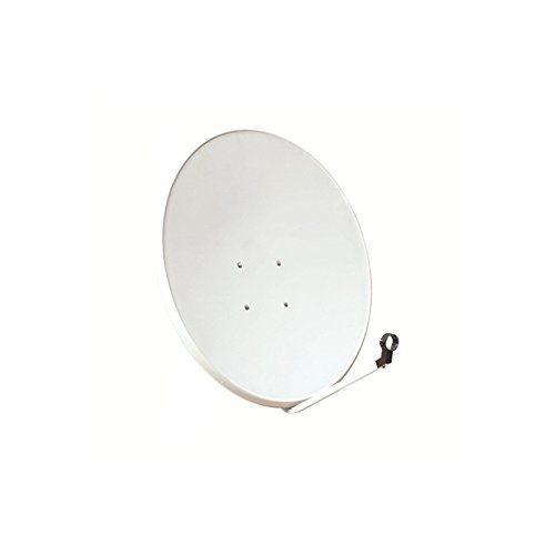 Système satellite parabolique 80 cm acier LNB Twin 2 récepteurs HD protection intempéries