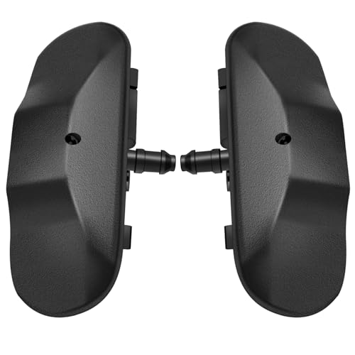 Pair Front Windshield Washer Nozzles Jet Heated Set