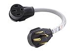 AC WORKS Electric Vehicle charging Adapter Cord for Tesla use (4Prong Dryer to Tesla)