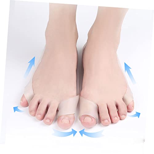 BEBEMOKO 4pcs Elastic Separator for Bunion Breathable Foot Care Supplies Lightweight and Comfortable Design for Women and Men Prevents Overlap and Friction