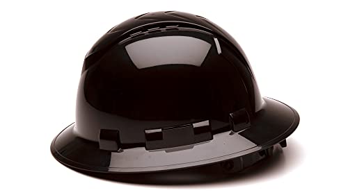 Image of Pyramex Ridgeline Full Brim Hard Hat 4 Point Ratchet Vented