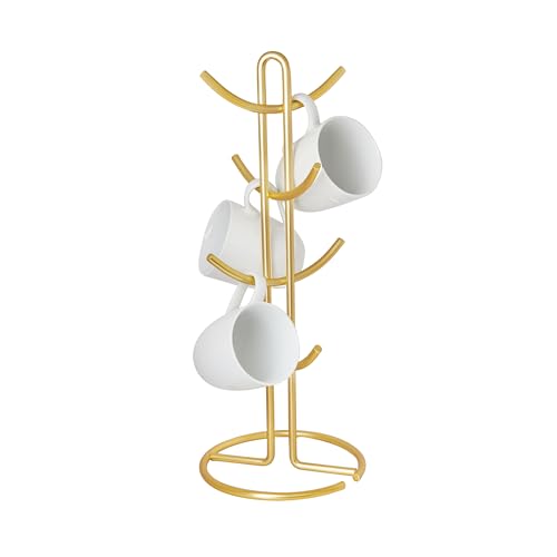 Spectrum Gold 8 Cup Coffee Mug Holder