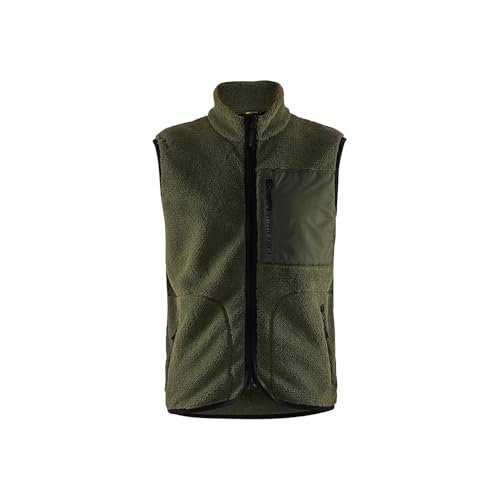Gilet polaire Blaklader 3820 para trabajos en exteriores fríos verde otoño XL