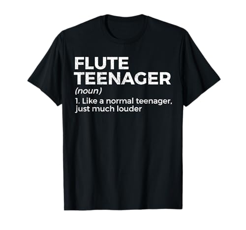 Divertido Flauta Adolescente Definición Marching Band Camiseta