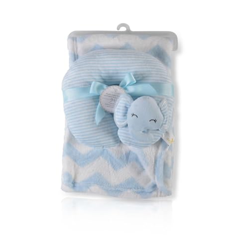 Canguro Coperta Bambino Sammy Dimensioni 90 X 75 Cm Coperta Cuscino Coccolone, Colorazione:Blu - 4