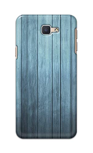 Image of Printed Hard Back Cover Case for Samsung Galaxy J5 Prime | Samsung On 5 2016 Back Cover (Wooden Blue) -1302