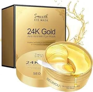 Hydra Anti Wrinkle Eye Serum Patch| Treats Dark Circles, Fine Lines And Wrinkles | Enriched With Collagen And Aloe Vera Extract | Shade - 02 Gold, 60 Pcs-image-26