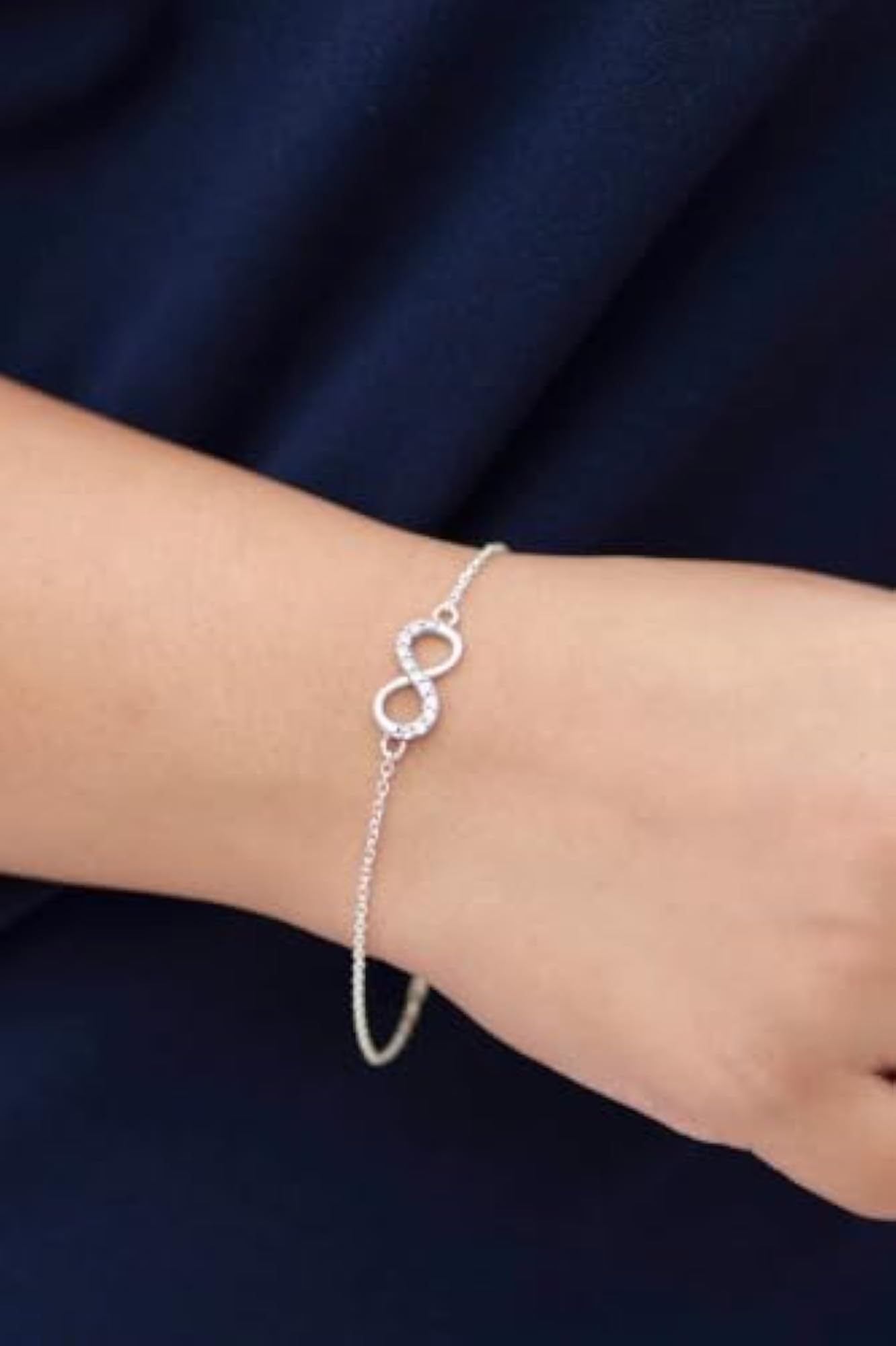 Women's Sterling Silver Aadhya Infinity Grace Bracelet