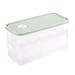 Soporte para huevos, recipiente para huevos de nevera, caja de almacenamiento para huevos, caja para congelador, contenedor de almacenamiento transparente, estuche para huevos, organizador de