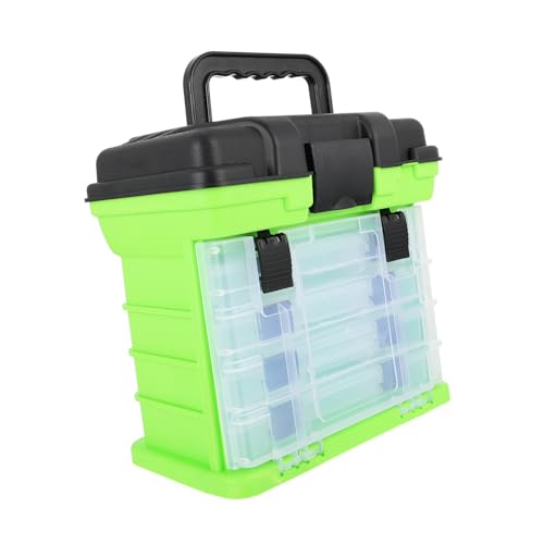 Boîte à pêche plastique 4 niveaux et siège portable pour transport facile
