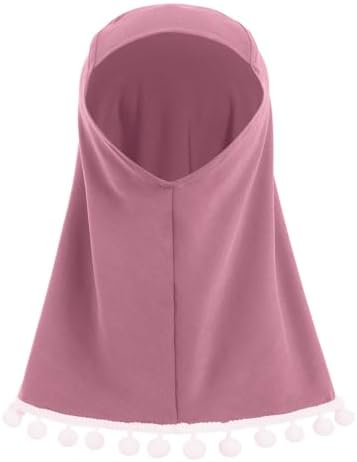 AWIBMK Baby Girls Two-Piece Abaya Dubai Turkey Prayer Maxi Dress + Full Cover Hijab Muslim Long Sleeve Robe Islamic Clothing