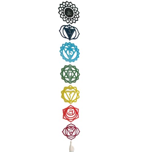 Plaques acryliques chakras à suspendre YROHGKPN pour méditation et décoration murale multicolore