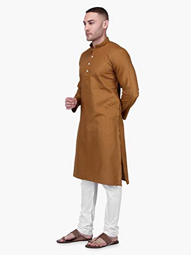 Image of Rajubhai Hargovindas Men's Premium Cotton Solid Kurta