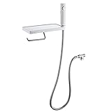 𝐏𝐫𝐚𝐜𝐭𝐢𝐜𝐢𝐝𝐚𝐝:Un estante superior para su teléfono móvil, jabón de manos de plantas verdes, perfume y otros pequeños productos de baño.