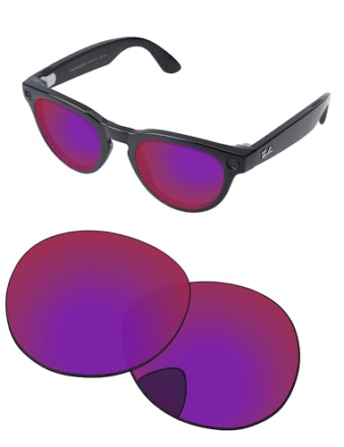 Image of Replacement Lenses for Ray-Ban Meta Headliner RW4009 & RW4013 50mm AI Glasses - Photochromic, Anti Blue Light Lens