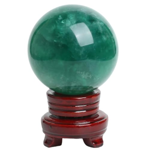 Boule de fluorite verte authentique globe poli de 12cm qualite superieure