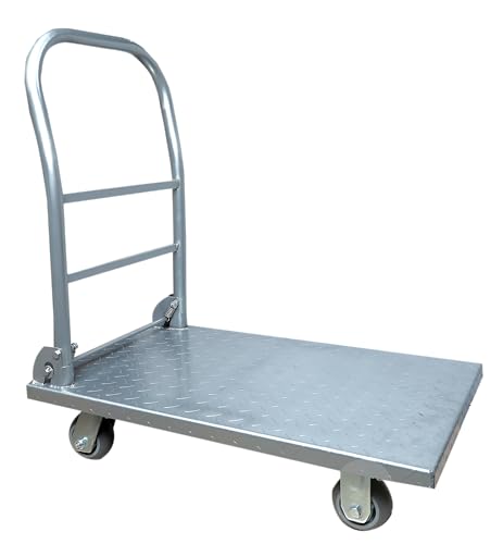 Aardwolf Quickfit Upto 500kg Capacity Mild Steel Platform Trolley for Heavy Weight|Material Handling|Goods Trolley |Use in Home|Warehouse & Office (500KG Load Capacity) (B0DCB6SXYF) Amazon Price History, Amazon Price Tracker
