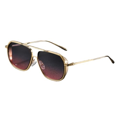 Lunettes de soleil en métal steampunk pour festivals et sorties urbaines