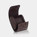 MODALO Optimus 1 orologio – Elegante custodia da viaggio in micro pelle, compatta e sicura per una conservazione elegante in viaggio e a casa (marrone)