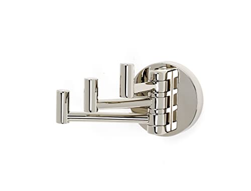 Alno Contemporary I A8385-Mb Triple Swivel Robe Hook Matte Black #TOP4
