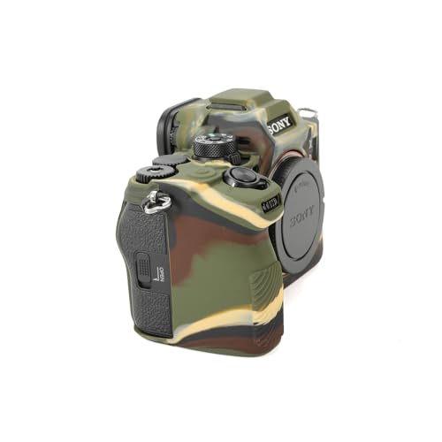 Funda de silicona suave para cámara Sony A7RV color camuflaje miniatura 7