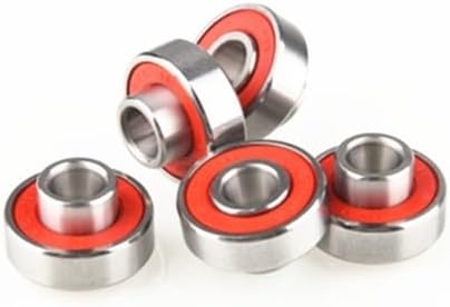 5PCS 608ZZ 608-2RS Longboard Integrated Bearing Skateboard Bearing Roller Skate Bearing Wheelchair Bearings(One Size,5pcs)