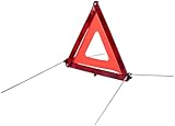 Lescars Warndreieck Motorrad: Kfz-Warndreieck, Notfalldreieck, reflektierend, klappbar, rot (Faltbare Notfalldreiecke für Pkw, standfest, Auto)