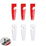 ArrErr 6 Pack Serger Presser Foot Sticker Tape Bottom Protector Sticky Plate Protective Cover for Brother Serger Sewing Machine 4 Thread Overlock Machines Side Cutter Foot Singer JUKI SIRUBA Pegasus