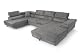 U-Sofa Sofiland Ecksofa Aller U XXL mit Schlaffunktion und Bettkästen