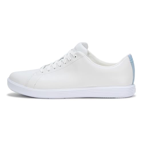Cole Haan Cole Haan Women's Shoes - Grand Crosscourt Lightweight Leather Sneaker, White/Skyway, 8-M US