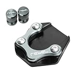 Extensor Almohadilla Pata Cabra Motocicleta Placa De Ampliación Para Caballete Lateral, Almohadilla De Soporte Para Pata De Cabra, Para Rebel 500 250 Para Rebel 300 CMX 500 CMX300(1 Set Titanium)