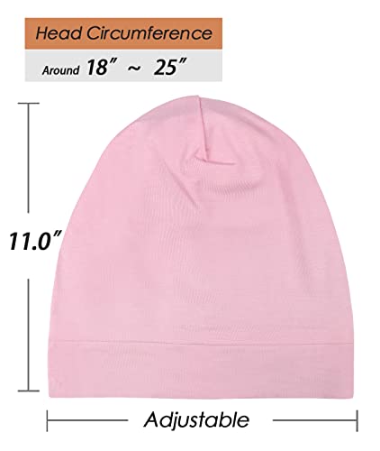 Image of Satin Lined Sleep Slouchy Cap Curly Girl Slap Headwear Gifts For Frizzy Hair Women