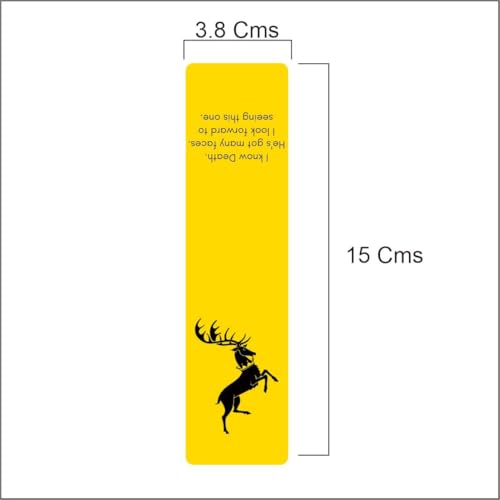 Image of Zesta Magnetic Bookmark Set of 7 | Aesthetic Book Mark for Reading | Cute Anime Bookmarks for Kids, Students | Book Accessories for Novels, Gifts for Readers(Game of Thrones Bookmark, 15X4 Cms)