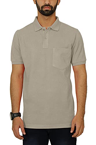 Image of Celsius Men's Half Sleeve Classic Solid Pique Polo with Pocket