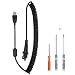 Tangle Free USB Curly Cord Replacement Cable for Nuance PowerMic III