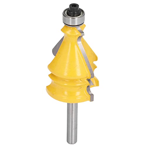 Yuecoom YUECOOMXDEMRPCWU2 Router Bit 1/4In Shank, Carbon Steel Alloy Door Molding Woodworking Cutter, Picture Frame Forming Line Mold Milling Trimming Groving Cutter Cnc Woodworking Tool,Woodworking Shape Cutter Tool cover