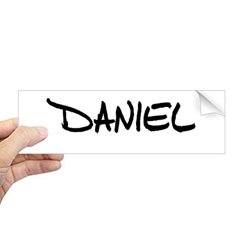 Adhesivo rectangular Daniel etiqueta personalizada con letra inglesa para decoración e identidad 2
