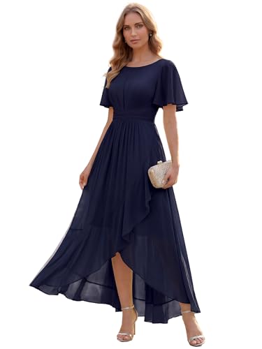 Ever-Pretty Women's Short Sleeves Summer Semi Formal Wedding Guest Dresses
