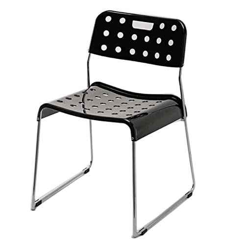 Modern Plastic Dining Chairs with Metal Frame - Stylish Side