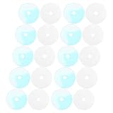 20 Pezzi Portachiavi Mini CD in Plastica, Design Vinile Trasparente Retrò