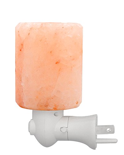 ANTEQI Natural Household Salt Lamp Himalayan Amber Glow Night Light [ UL Wall Plug, 10.58 OZ ] Night Lamp for Home Office Bedroom Gift (Square Mini Lamp)