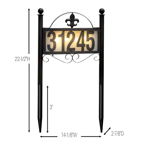 Doinmaster DOINMASTER1 Solar House Number Display Stakes thumb #2