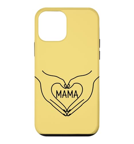 �C�G���[ - Mama Heart Hands �~�j�}���X�g���C���A�[�g �� �X�}�z�P�[�X iPhone 12 mini �p
