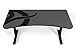 Arozzi Arena Ultrawide Curved Gaming and Office Desk with Full Surface Water Resistant Desk Mat Custom Monitor Mount Cable Management Cut Outs Under The Desk Cable Management Netting - Dark Grey