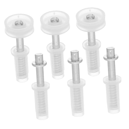 Kit de herrajes para puerta de clóset plegable Angoily 6 piezas con rodillo superior y ruedas guía con resorte para reparación miniatura 1