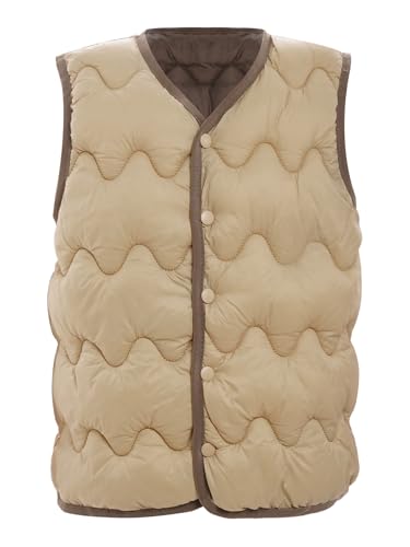 Jhaoyu Kids Girls Boys Warmth Qulited Vest Sleeveless Padded Button-up Jacket Coats Casual Lightweight Outerwear