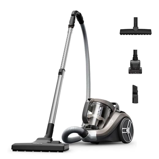 Rowenta Compact Power XXL - Aspiradora sin bolsa, motor de bajo consumo, 900 W, filtración ciclónica avanzada de 3 niveles, depósito de suciedad extragrande de 2,5 L, compacta, animal care, RO4B50