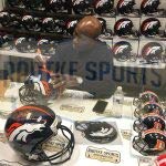 Wingo Sports Group 1 Pc, Mini Football Helmet Shell - Burnt Orange Metal Flake, A Chin Strap & Padding Inside Included