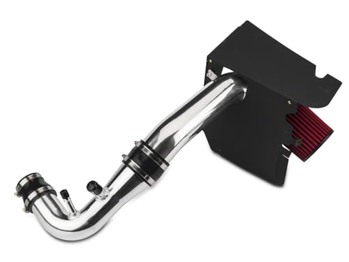 SR Performance Cold Air Intake Kit Polished - High Flow Filter Polished Fits Ford Mustang EcoBoost 2015-2017