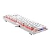 immagine 8TKL Tastiera meccanica da gioco, Outemu Brown Interruttore Rainbow Led Retroilluminato, E-Element Z-77 Pannello in alluminio 87 Tasti Compact US-Layout Tastiera per PC Gamer Typist
